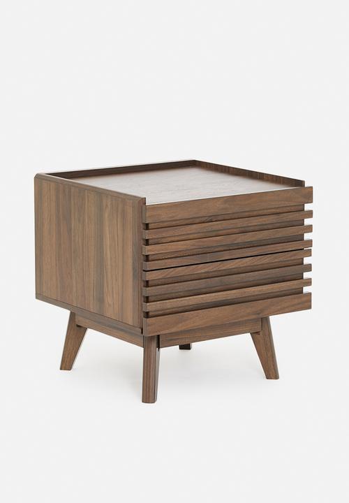 Sixth Floor - Slatted bedside table - natural