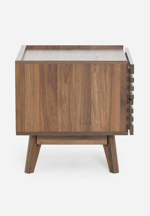 Sixth Floor - Slatted bedside table - natural
