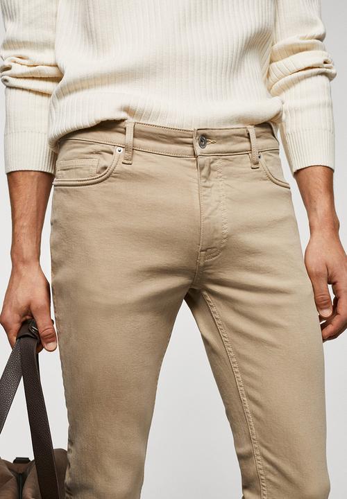 MANGO - Jeans billy - beige