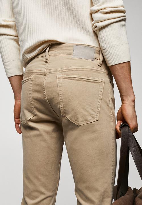 MANGO - Jeans billy - beige
