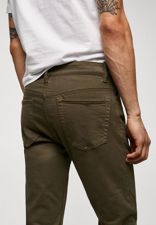 MANGO - Jeans billy - khaki