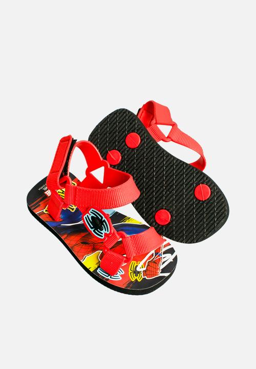 Character Group - Spiderman trekker sandals -  red & blue