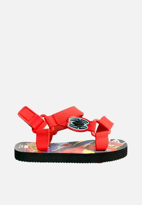 Character Group - Spiderman trekker sandals -  red & blue