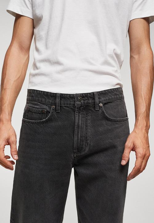 MANGO - Jeans sam - dark denim grey