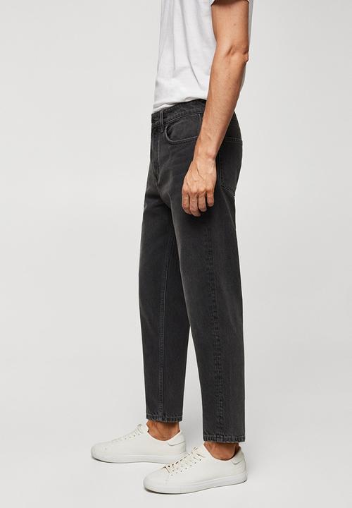 MANGO - Jeans sam - dark denim grey