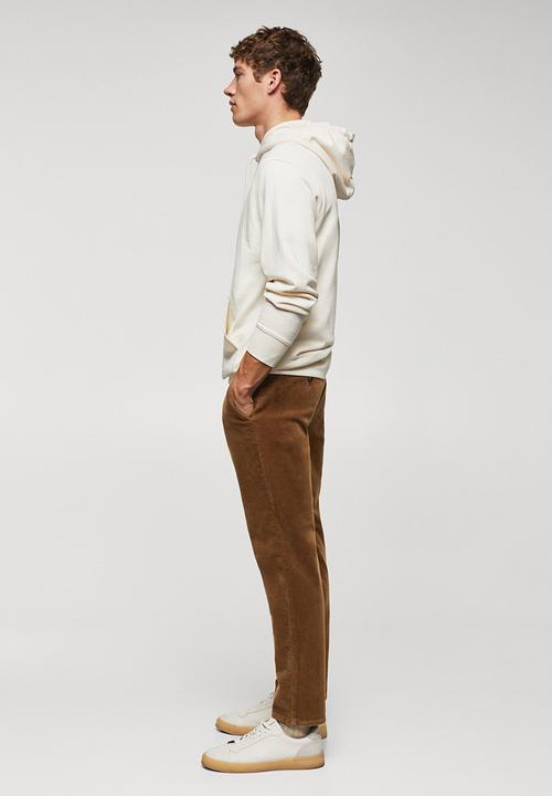 MANGO - Trousers berdam - camel