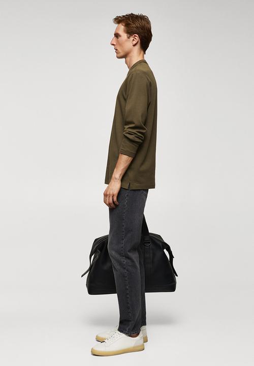 MANGO - T-shirt gareth - khaki 