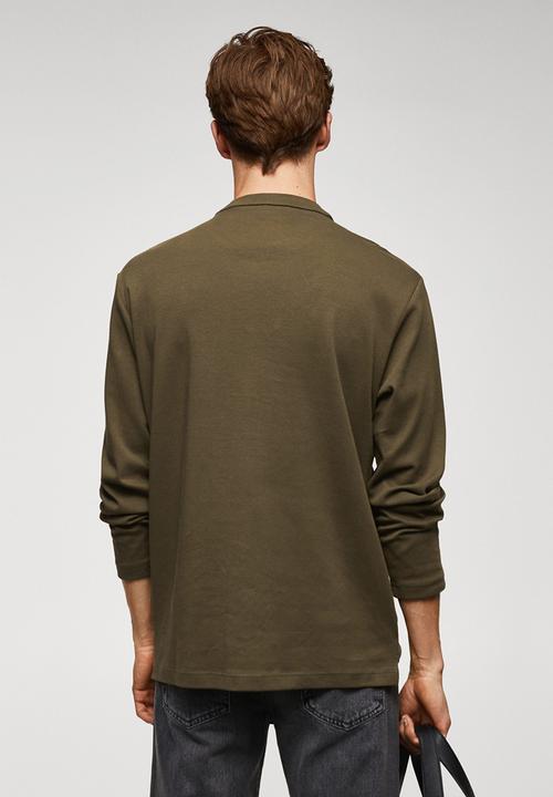 MANGO - T-shirt gareth - khaki 