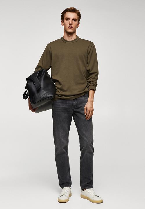 MANGO - T-shirt gareth - khaki 