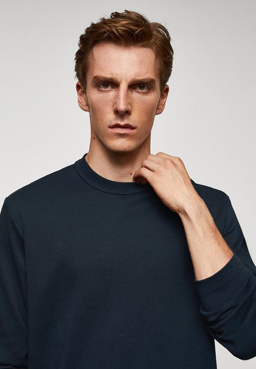 MANGO - T-shirt gareth - navy 