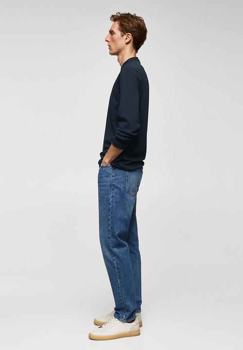 MANGO - T-shirt gareth - navy 