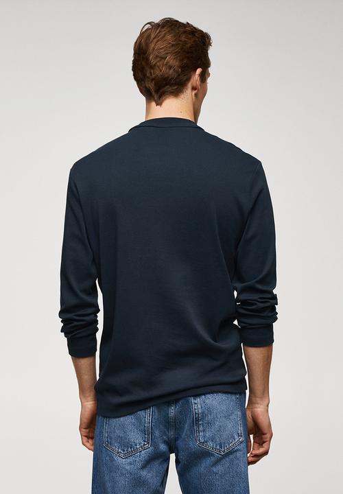 MANGO - T-shirt gareth - navy 