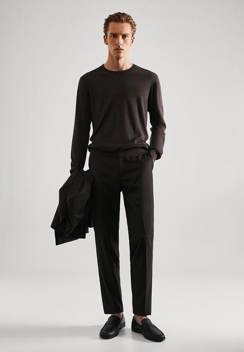 MANGO - Trouser boston - brown