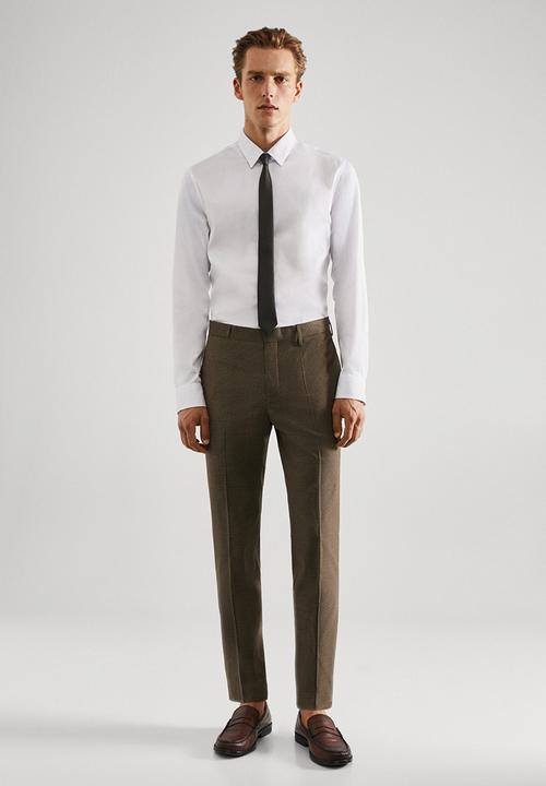 MANGO - Trousers paulo - brown 