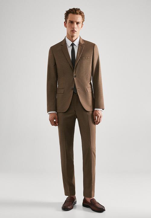 MANGO - Trousers paulo - brown 