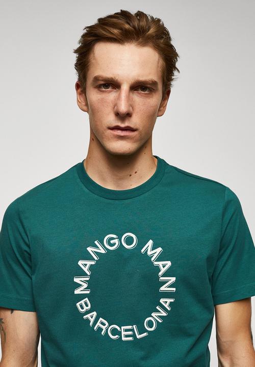 MANGO - T-shirt logohe-h - bright green 