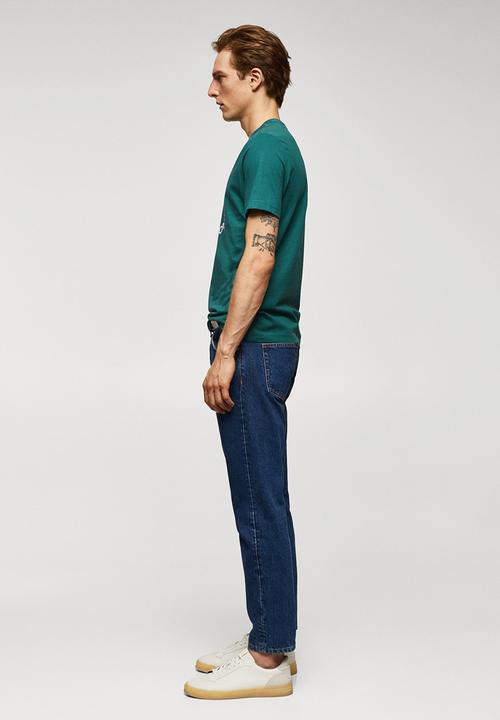 MANGO - T-shirt logohe-h - bright green 