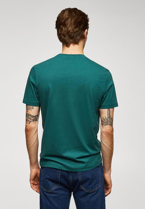 MANGO - T-shirt logohe-h - bright green 