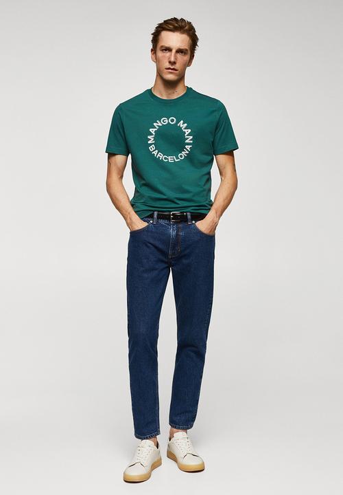 MANGO - T-shirt logohe-h - bright green 