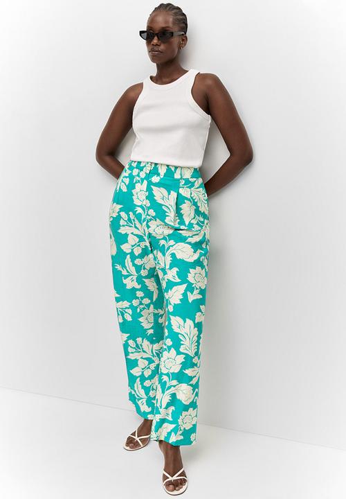 MANGO - Plus trousers fiona - mid-green