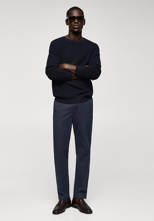 MANGO - Trousers brest - navy 