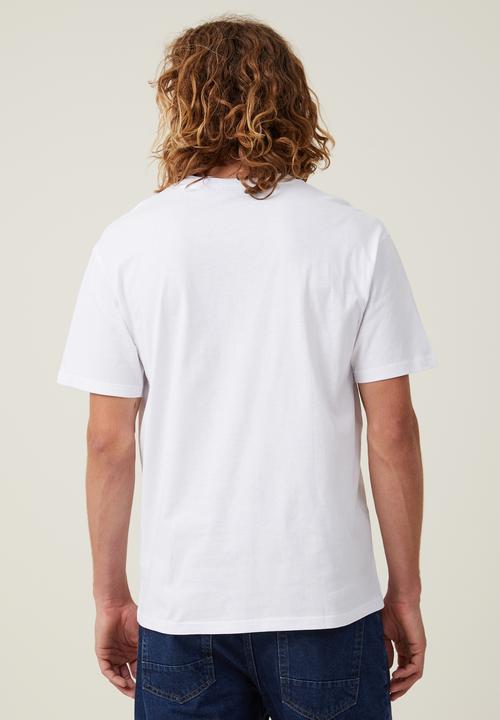 Cotton On - Nascar loose fit T-shirt - lcn ncr white/daytona 500