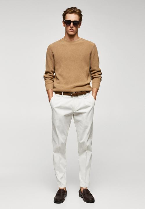 MANGO - Trousers cannu - white 