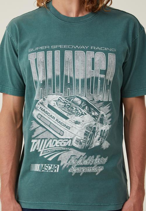 Cotton On - Nascar loose fit T-shirt - lcn ncr evergreen/worlds fastest