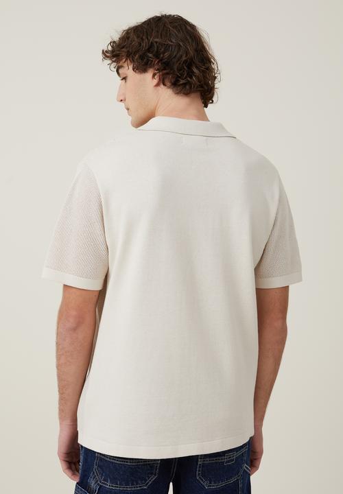 Cotton On - Resort short sleeve polo - neutral