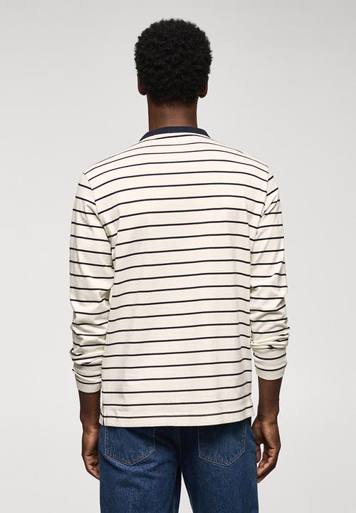 MANGO - T-shirt marinier - off white 