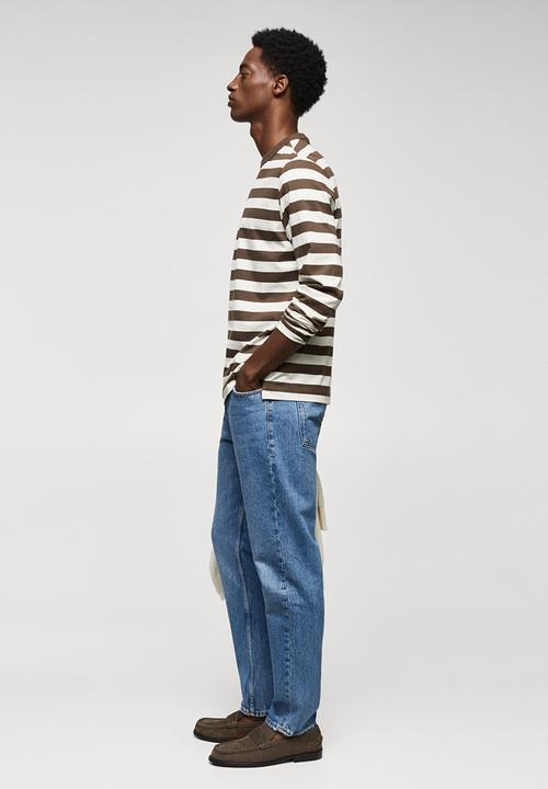 MANGO - T-shirt marinier - khaki 