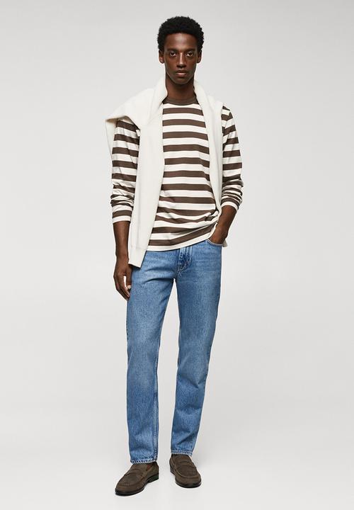 MANGO - T-shirt marinier - khaki 