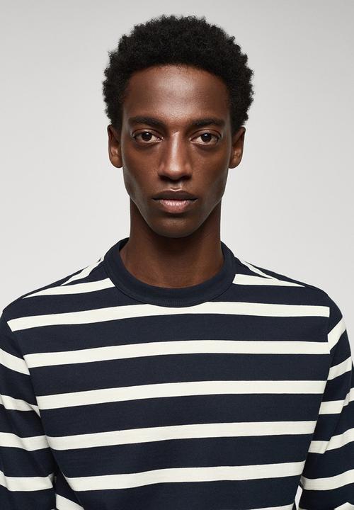 MANGO - T-shirt marinier - navy 