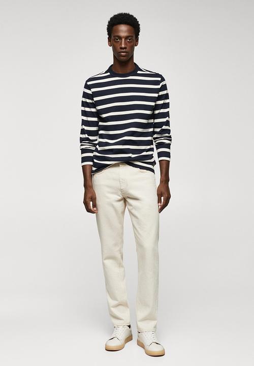 MANGO - T-shirt marinier - navy 