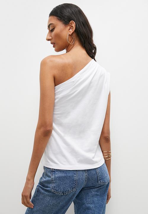 Superbalist - Asymmetrical T-shirt sleeveless - white