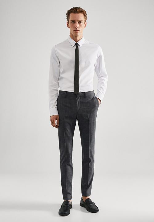 MANGO - Trousers paulo - medium gray 