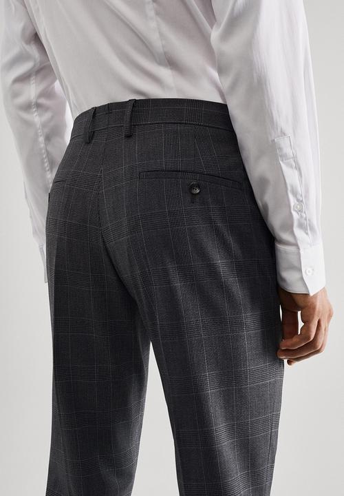 MANGO - Trousers paulo - medium gray 