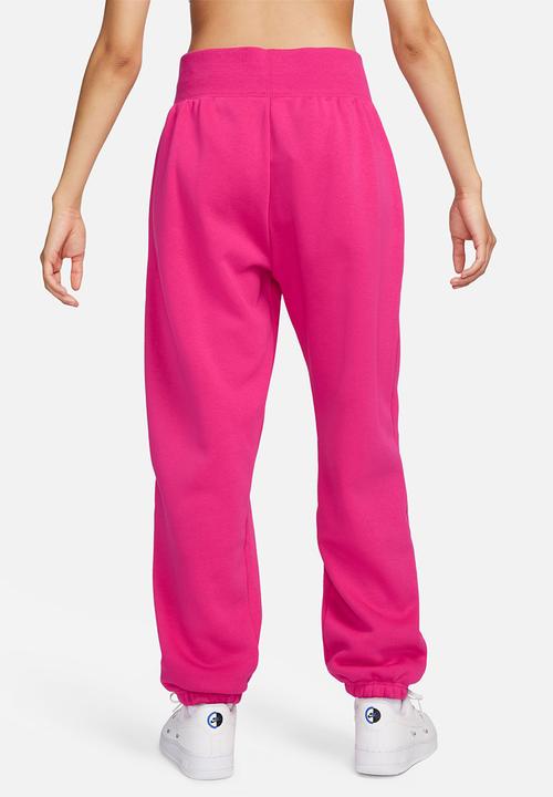 Nike - W Nsw phoenix fleece high-rise os pant - fireby & black