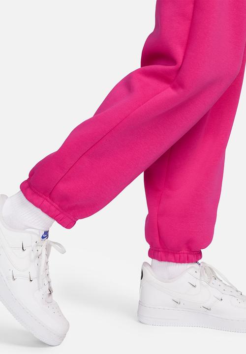 Nike - W Nsw phoenix fleece high-rise os pant - fireby & black
