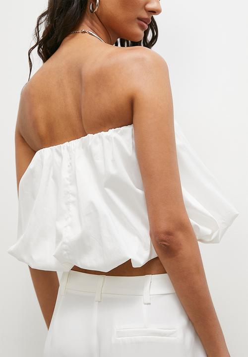 Superbalist - Sleeveless bubble shell - ivory