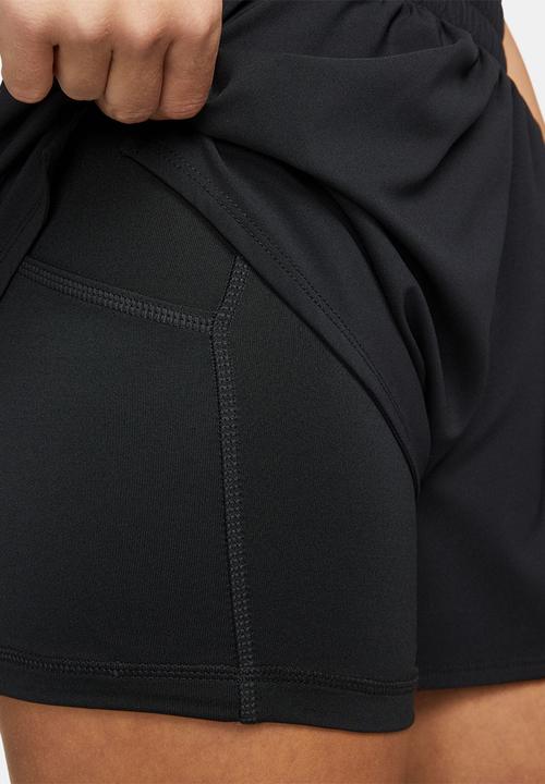 Nike - W Nk one df high-rise 3In 2N1 short - black & refsil