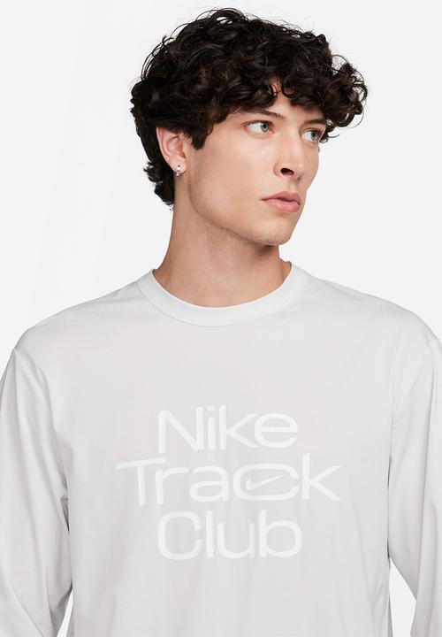 Nike - Track Club  Dri-FIT Hyvere ls running top - photon dust/heather