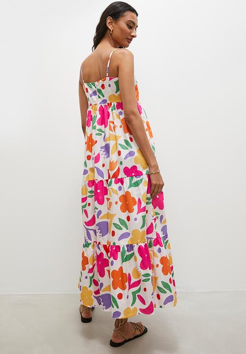 Superbalist - Strappy baby doll maxi dress - floral