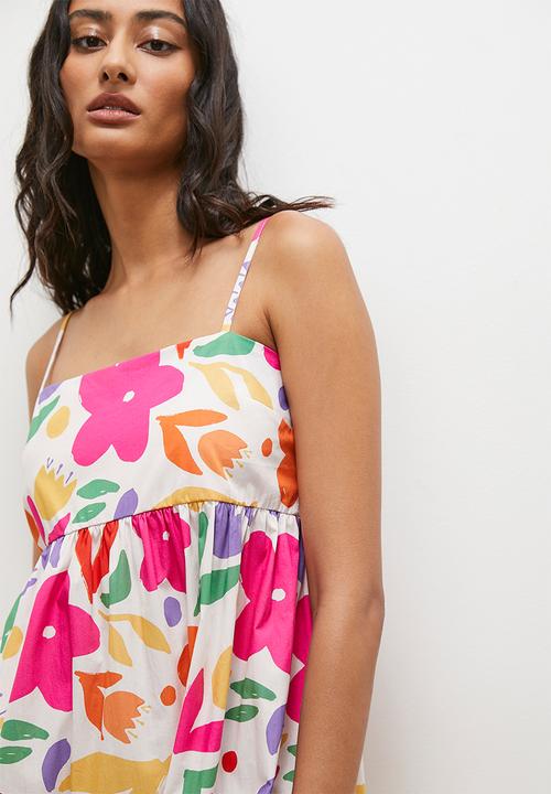 Superbalist - Strappy baby doll maxi dress - floral