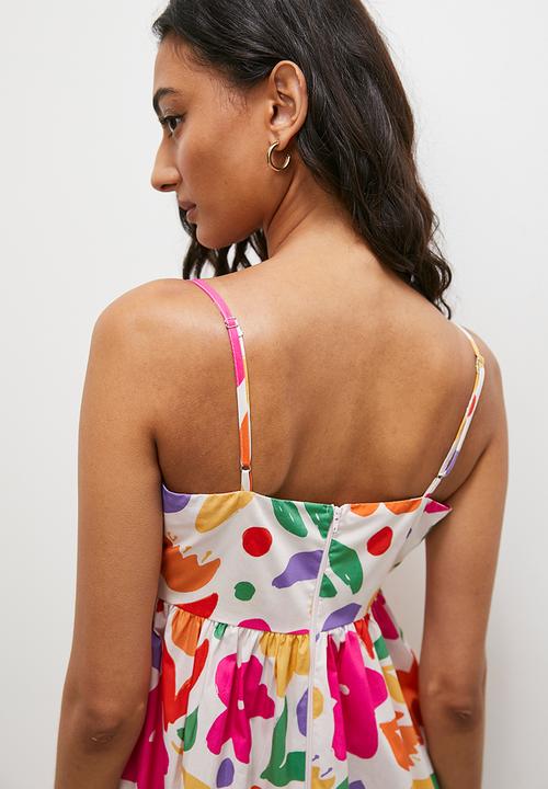 Superbalist - Strappy baby doll maxi dress - floral