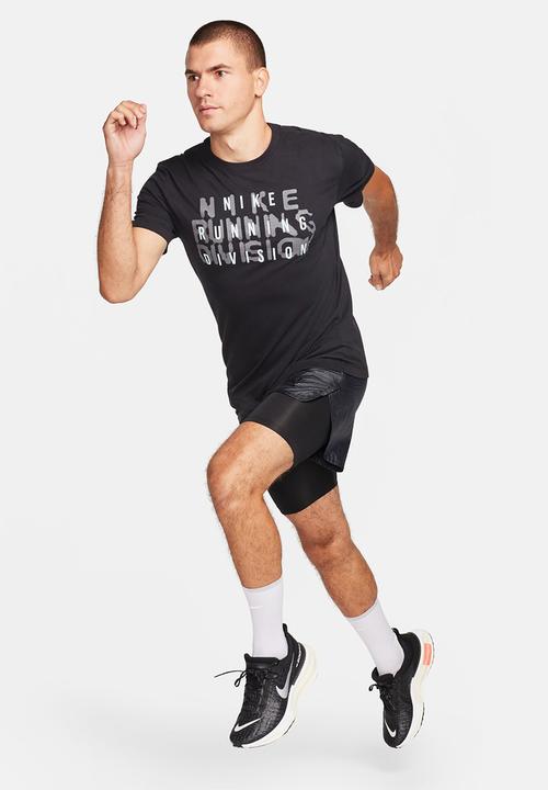 Nike - M nike df tee run div - black