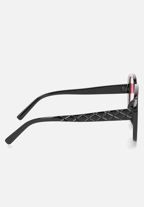 Superbalist - India square sunglasses - black/pink