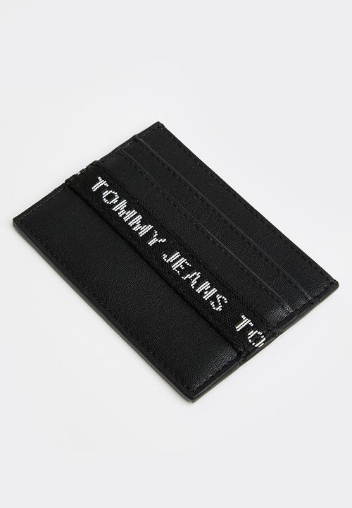 Tommy Hilfiger - Tjm essential leather cc holder - black