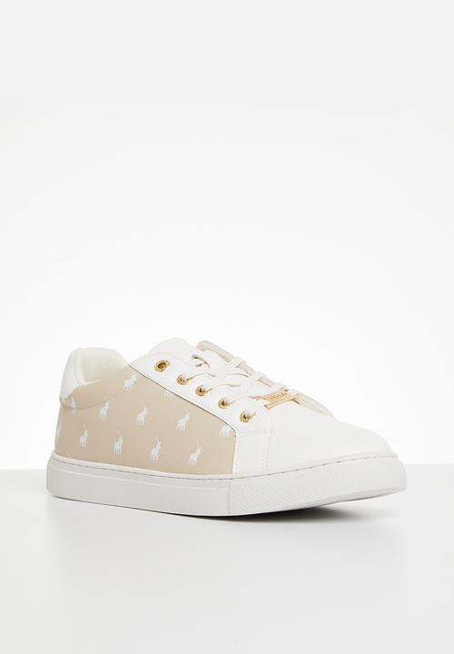 POLO - Printed monogram sneaker - stone