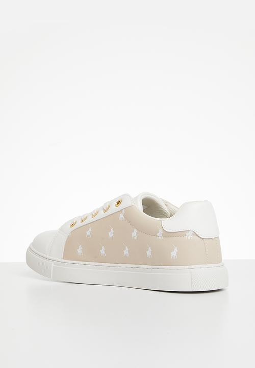 POLO - Printed monogram sneaker - stone